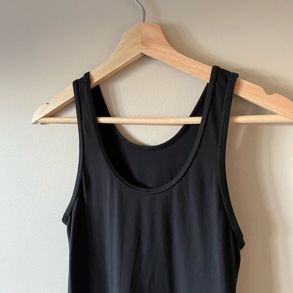 Lulu Lemon Athletica Lab Black Fitted Midi Dress - Picture 3 of 5